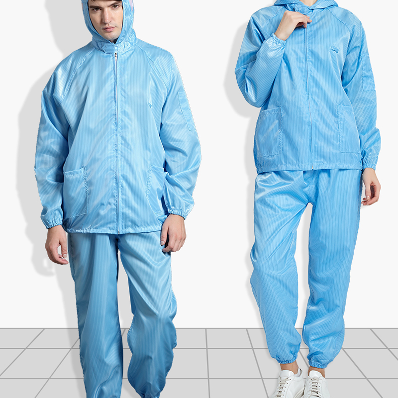 LN-1560103 Roupa antiestática para sala limpa ESD Fato à prova de poeira Roupa de proteção para laboratório