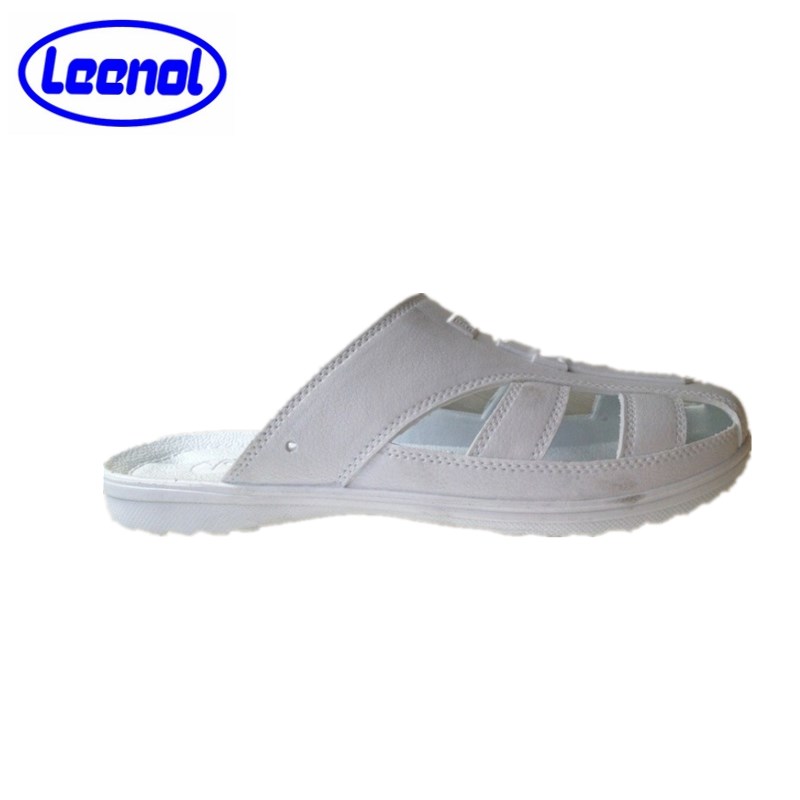 LN-1577101A Chinelo unissex para sala limpa durável de alta qualidade 6 furos antiestático ESD SPU
