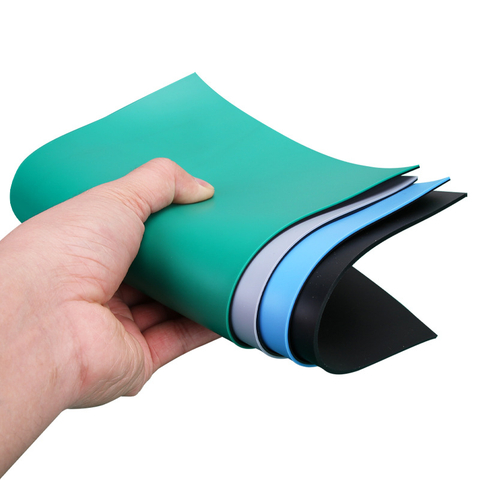 Tapete de mesa verde ESD Tapete de borracha para laboratório