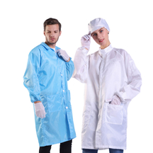 LN-1560101 Roupa ESD Lavável com Roupa Antiestática em Sala Limpa
