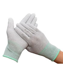 Luva de revestimento superior de carbono LN-1588003F usada em oficina Luvas industriais antiderrapantes