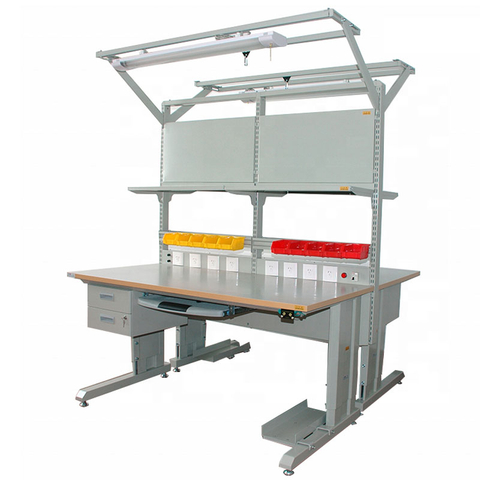 Bancada de trabalho de laboratório ESD, estação de trabalho de reparo, bancada de solda