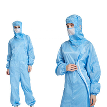 LN-1560104 Macacão ESD personalizado com proteção bucal Roupa antiestática para proteção pessoal